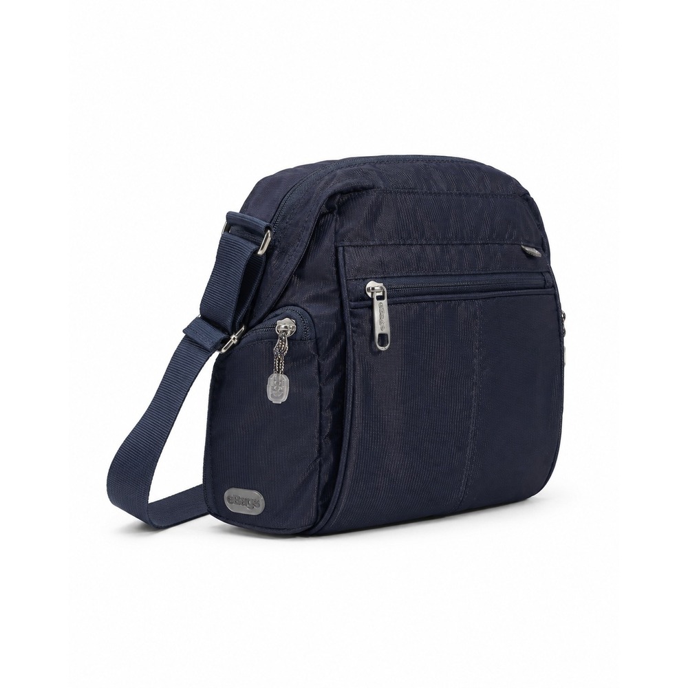 eBags Piazza Day Bag Crossbody Travel Purse Navy Blue Nylon Lightweight Travel - Picture 4 of 7